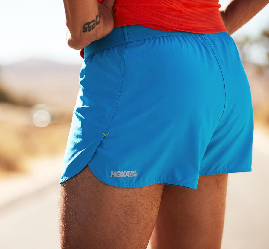 Bermudas Hoka One One Masculino Azuis - Performance - 195-PVKAIT